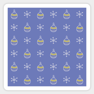 Winter holidays pattern Sticker